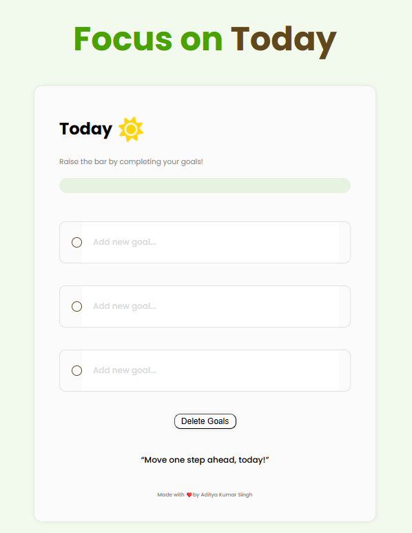 Focus on Today - Productivity App